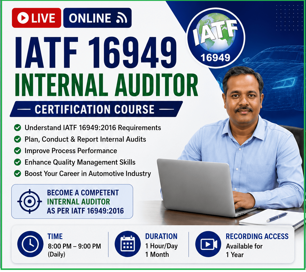 IATF 16949 Internal Auditor